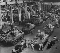 WWII Tank Assembly Line